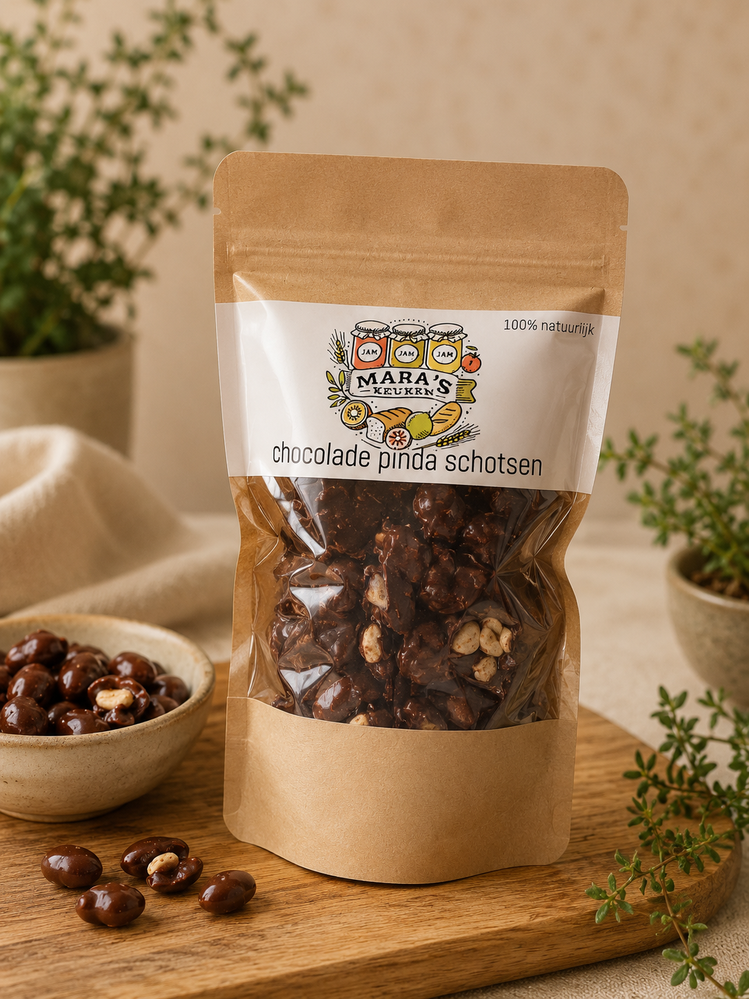 Chocolade pinda schotsen